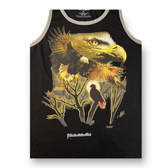 Rag Wear Yellowstone Bald Eagle Tank Top Size Extra Extra Large - Picture 2 of 5